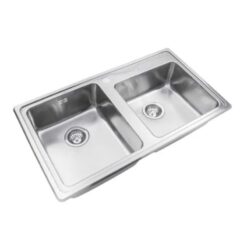 Pileta Doble Quadra Johnson Q85AD/D 85,5cmx48,2cmx17,5cm A