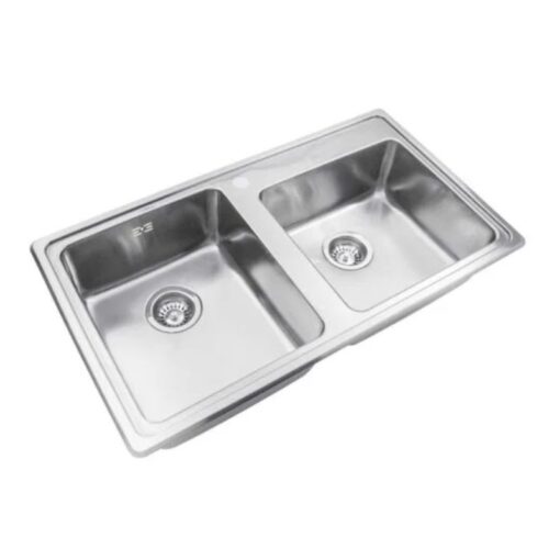Pileta Doble Quadra Johnson Q85AD/D 85,5cmx48,2cmx17,5cm A