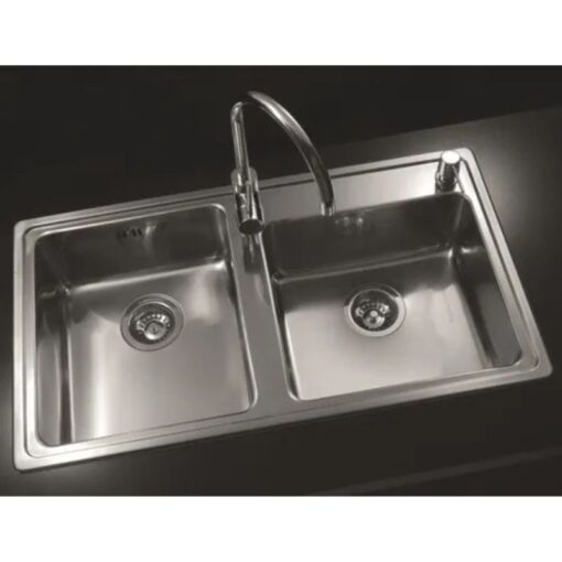 Pileta Doble Quadra Johnson Q85AD/D 85,5cmx48,2cmx17,5cm A - Imagen 4
