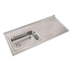 Mesada Johnson simple con Pileta 1,40x61cm con bacha lado izquierdo S/AG