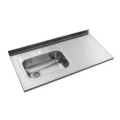 Mesada Johnson Bacha Izquierda Simple Eco430 1,20mtx61