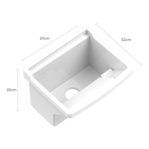 Pileta Lavadero Blanca 24lts Waterplast - Imagen 2