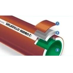 Caño Entero H3 Verde 69 1 1/2"x6mt  Fria/Caliente PPM