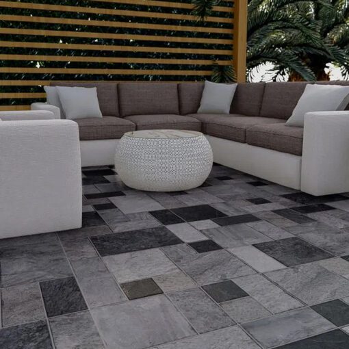Cerámico Adoquinado Granada Gris 50×50 cm Cortines - Imagen 2