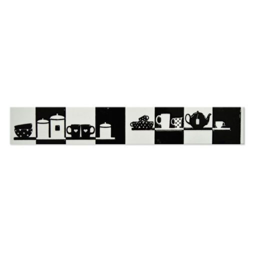 Guarda Black and White 30.7x4.9 cm Piu - Imagen 2