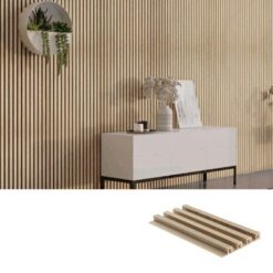 Wall Panel Woodline Roble Natural 2,90mts x 16,7cm Piu