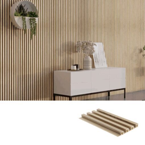 Wall Panel Woodline Roble Natural 2,90mts x 16,7cm Piu