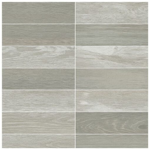 Porcellanato Fusion Gris 20cmx80cm 1ra Calidad Alberdi - Imagen 2