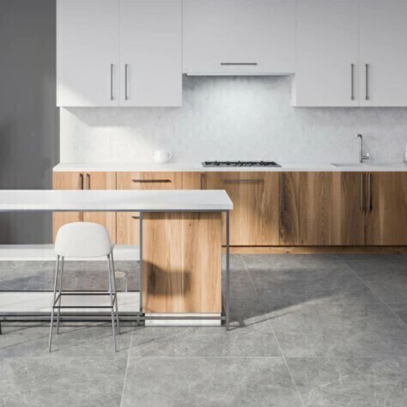 Porcellanato Rect Promo Calia Gris Pulido 1°Calidad 80cmx80cm ALB - Imagen 2