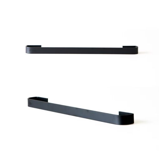 Toallero Barral 44cm Negro Mate Preto Negro