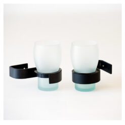 Portavaso Negro Mate Preto Acceco