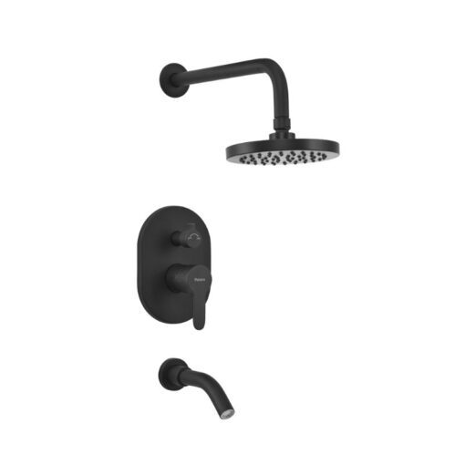 Ducha Embutir Monocomando Peirano Adra Black Plus 80-203n
