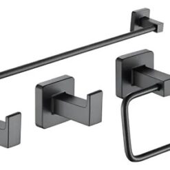 Set 4 piezas Grafito CUBE Piazza 73028GF