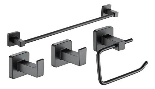 Set 4 piezas Grafito CUBE Piazza 73028GF