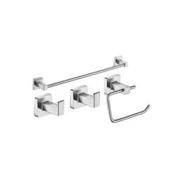 Set 4 Piezas Nickel CUBE Piazza 73028NK