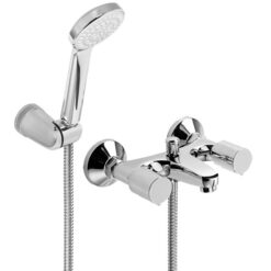Ducha Exterior con transferencia y duchador de mano Cromo Domani Piazza 31008