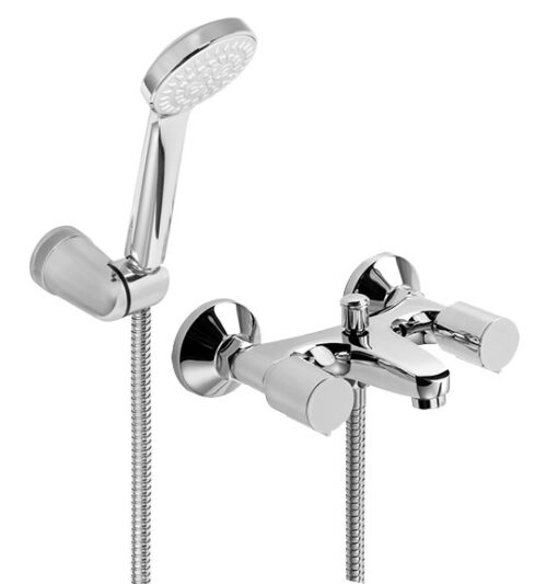 Ducha Exterior con transferencia y duchador de mano Cromo Domani Piazza 31008