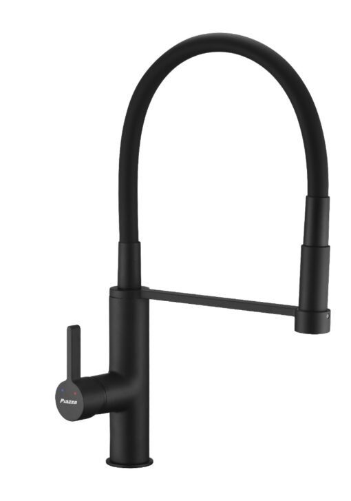 Griferia Cocina Mesada Negro Kitchen Pro Piazza 10317NE