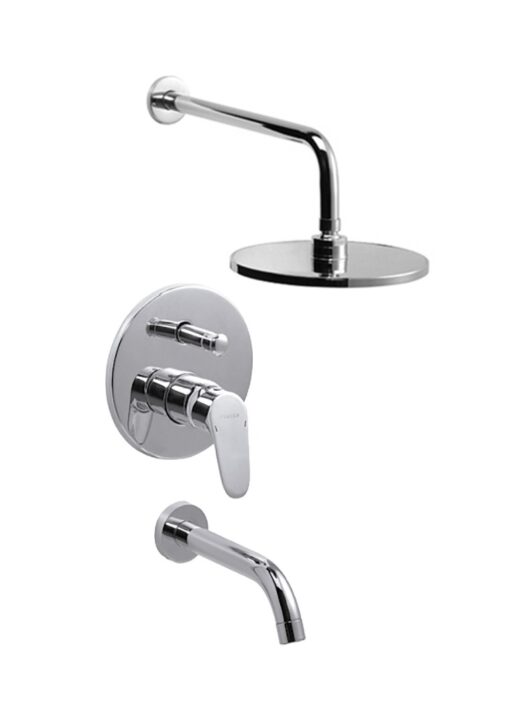 Ducha De Embutir Con Transferencia Oggi Cromo Piazza 10506