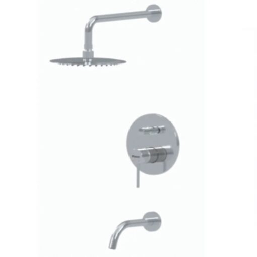 Ducha de embutir con transferencia Cromo Sensus Piazza 10806