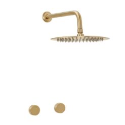 Ducha Embutir s/Transf Peirano Fabric Gold 81-100G Ceramic