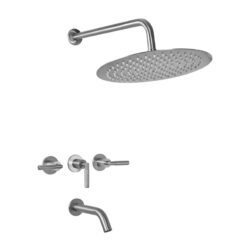 Ducha de Embutir c/ Transf Beat Niquel 80-201NI Ceramico