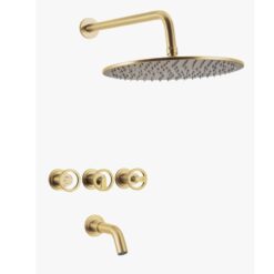 Ducha de Embutir c/ Transf Pulse Gold  80-175G Ceramico