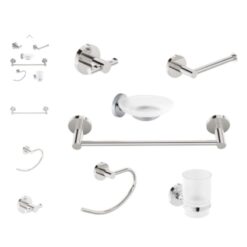 Kit De Accesorios 6 piezas 16006 Soria Peirano Acero Pulido