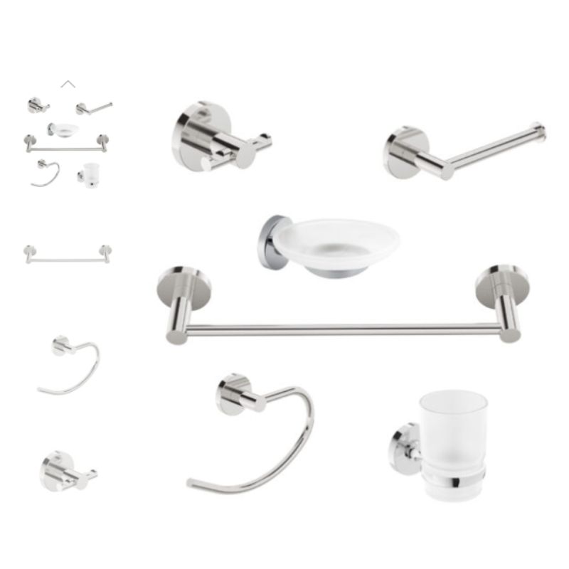 Kit De Accesorios 6 piezas 16006 Soria Peirano Acero Pulido