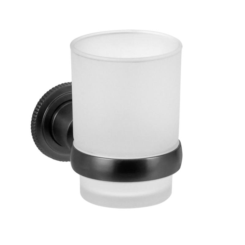 Porta Vaso y Cepillo Peirano Pulse Grafito