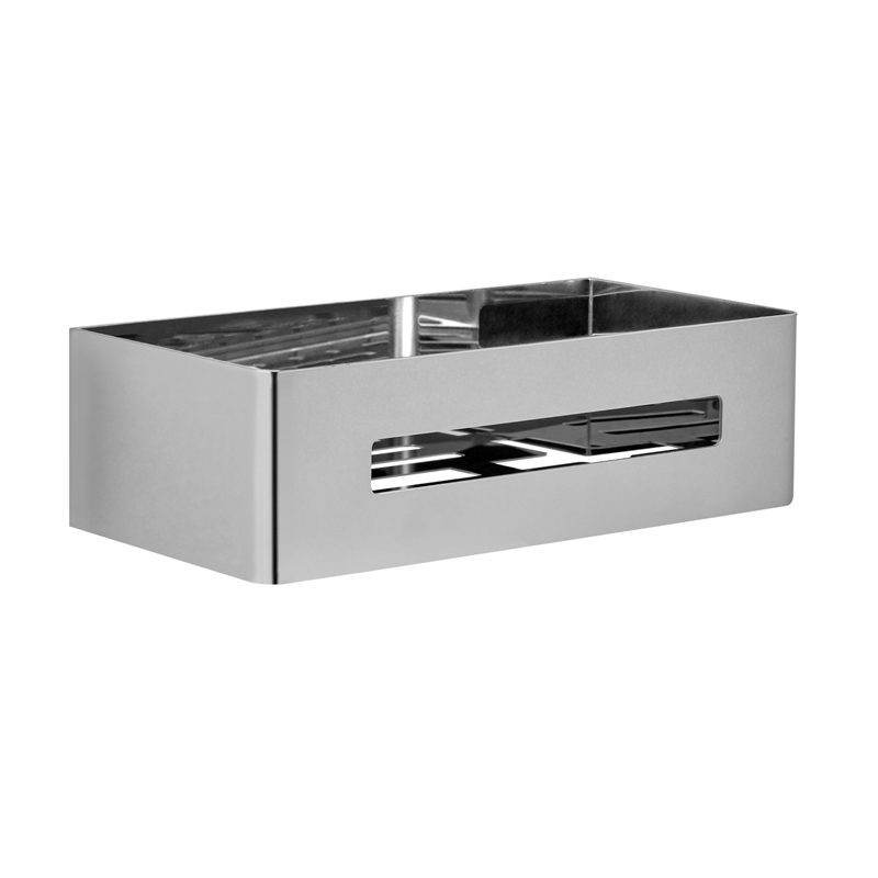 Organizador de Ducha Rectangular 25 x 12cm Cromo Peirano