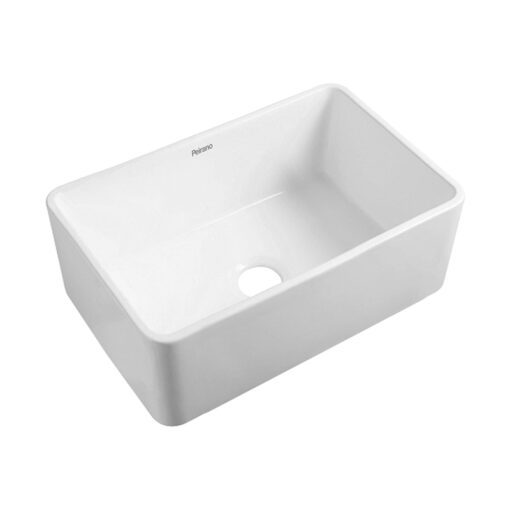 Bacha de Cocina Blanca Con Rejilla y Sopapa Peirano
