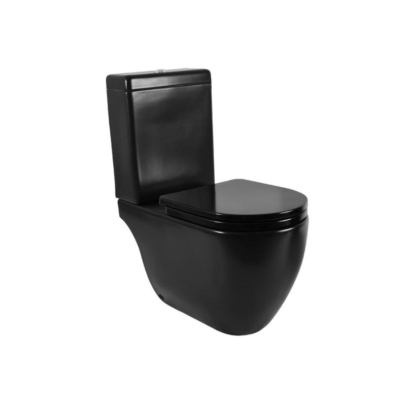 Inodoro Largo Negro Fontana Ferrum