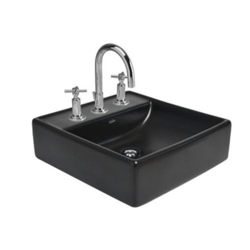 Bacha Tori Cuadra Gr 40cm Negro Ferrum-3 Ag Satinado