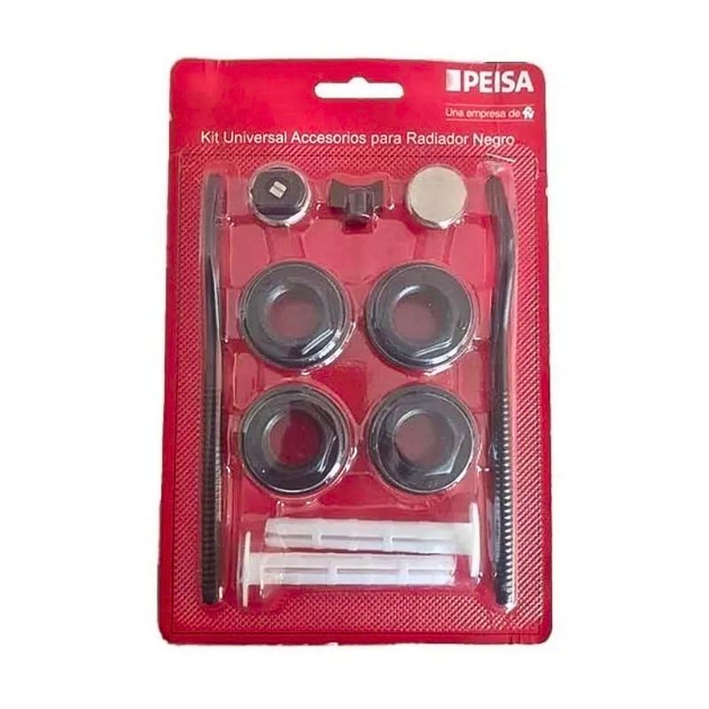 Kit Universal Accesorios p/ Radiadores Negro Peisa