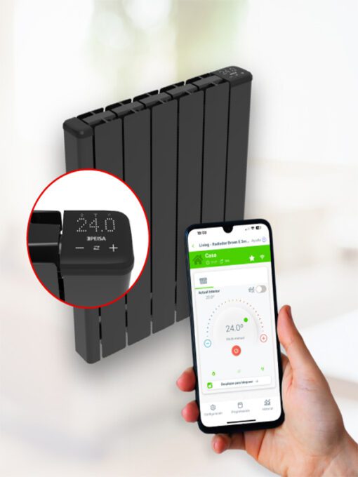 Radiador Eléctrico Broen E Smart con Wifi 1500 W - Imagen 2