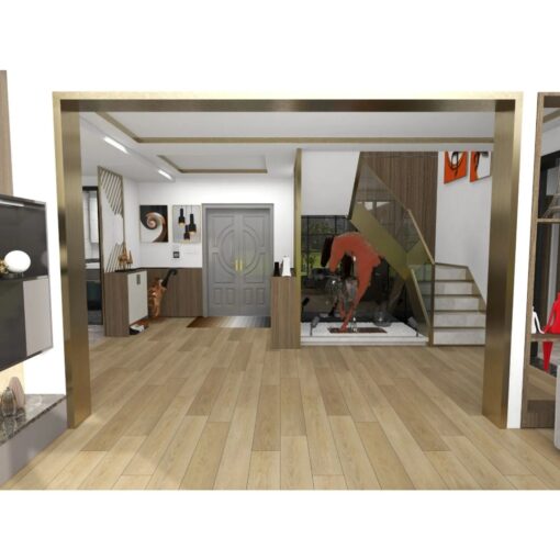 Piso Vinilico Madera Clara 122 cm x 18cm x .0.5cm SPC Sentaí - Imagen 2