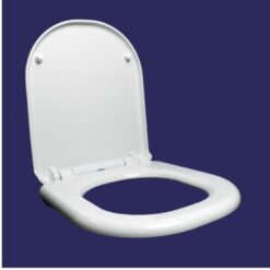 Asiento Inodoro c/ Amortiguacion Acero Inox Bari Blanco Urea ASI0IMP 56 01 D