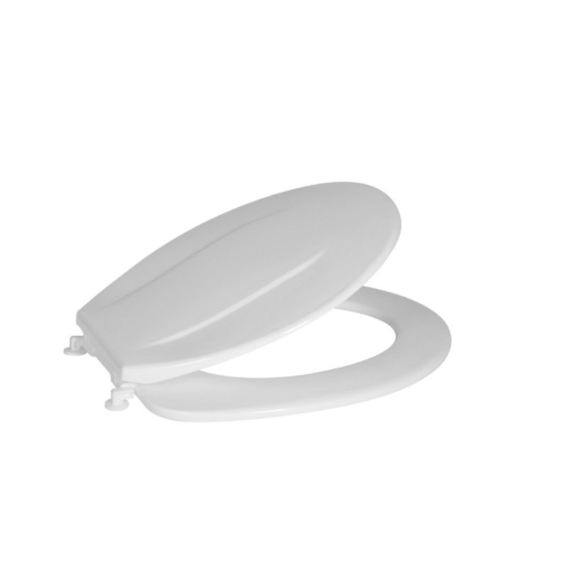 Asiento p/ Inodoro Reforzado 8mm Blanco Plastico