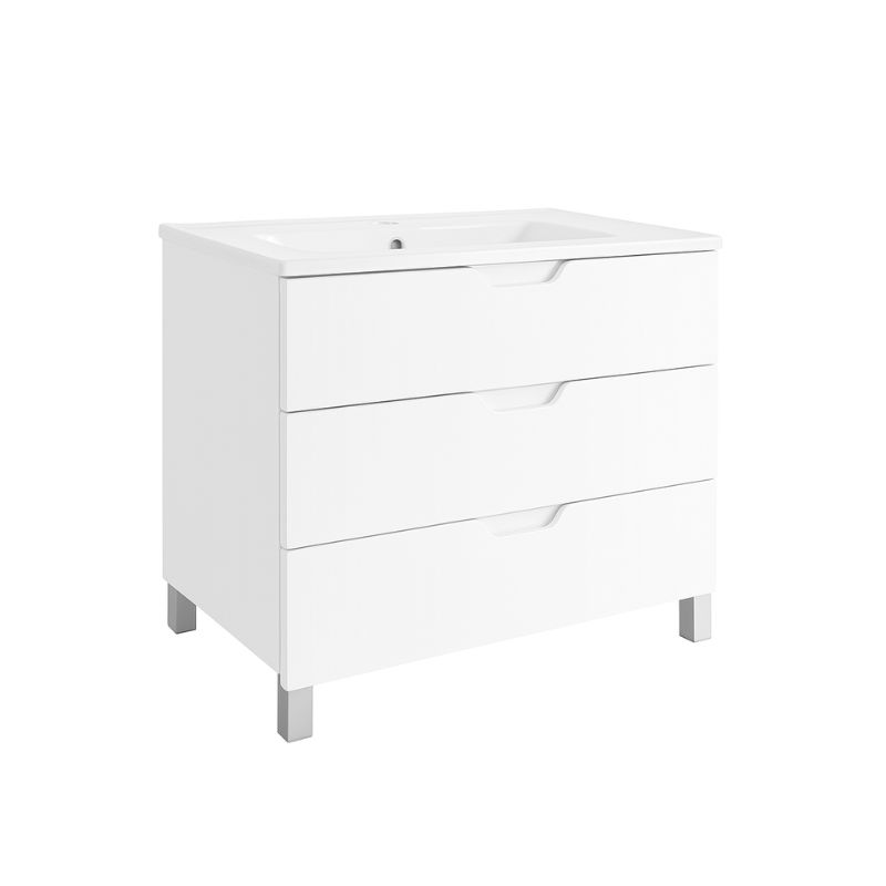 Vanitory de Pie Sin Mesada Cima Blanco Schneider 80cm V80CB