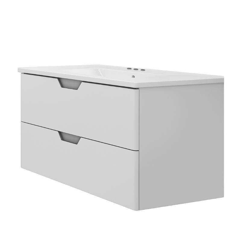 Vanitory Colgante Sin Mesada Cima 60cm Blanco Schneider VC60CB