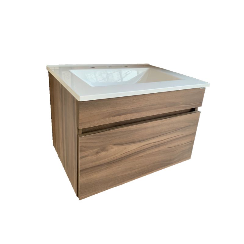 Vanitory Colgante Sin Mesada Prima 50 cm Nogal Schneider