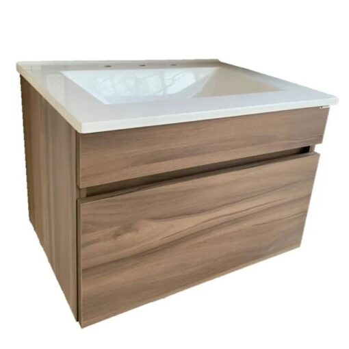 Vanitory Colgar Sin Mesada Nogal Prima Schneider 60cm