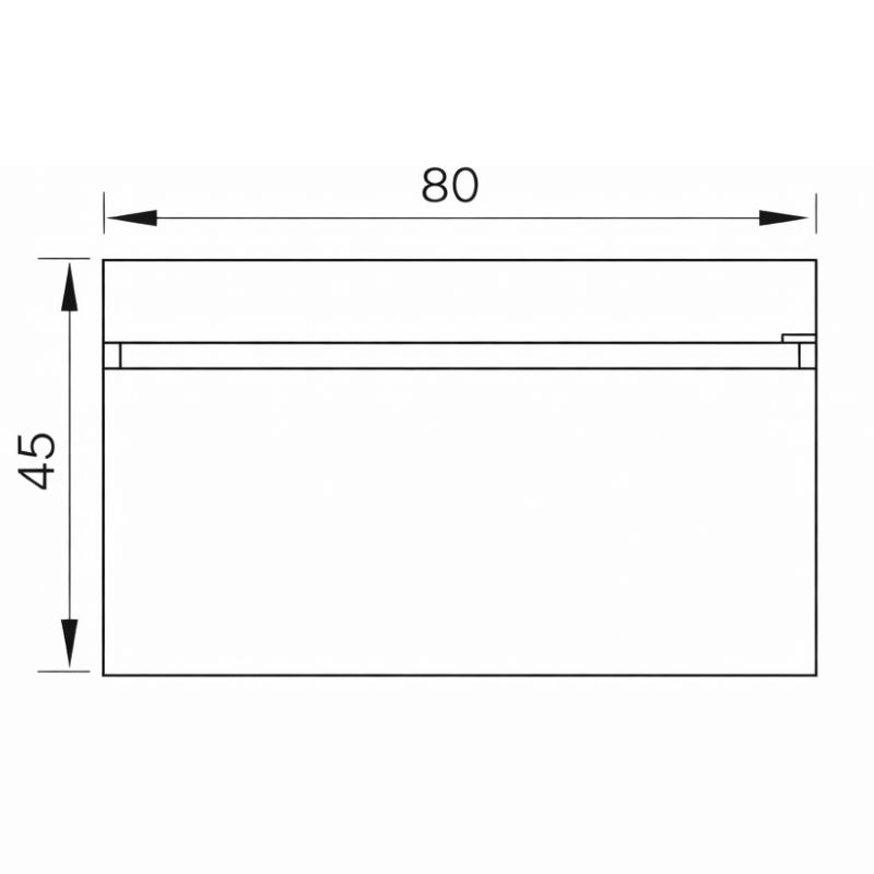 Vanitory Colgante Vitta Glaciar 80cm Schneider 0515 - Imagen 2