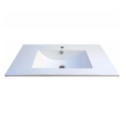 Mesada de Loza 1Ag Blanco 100cm Schneider