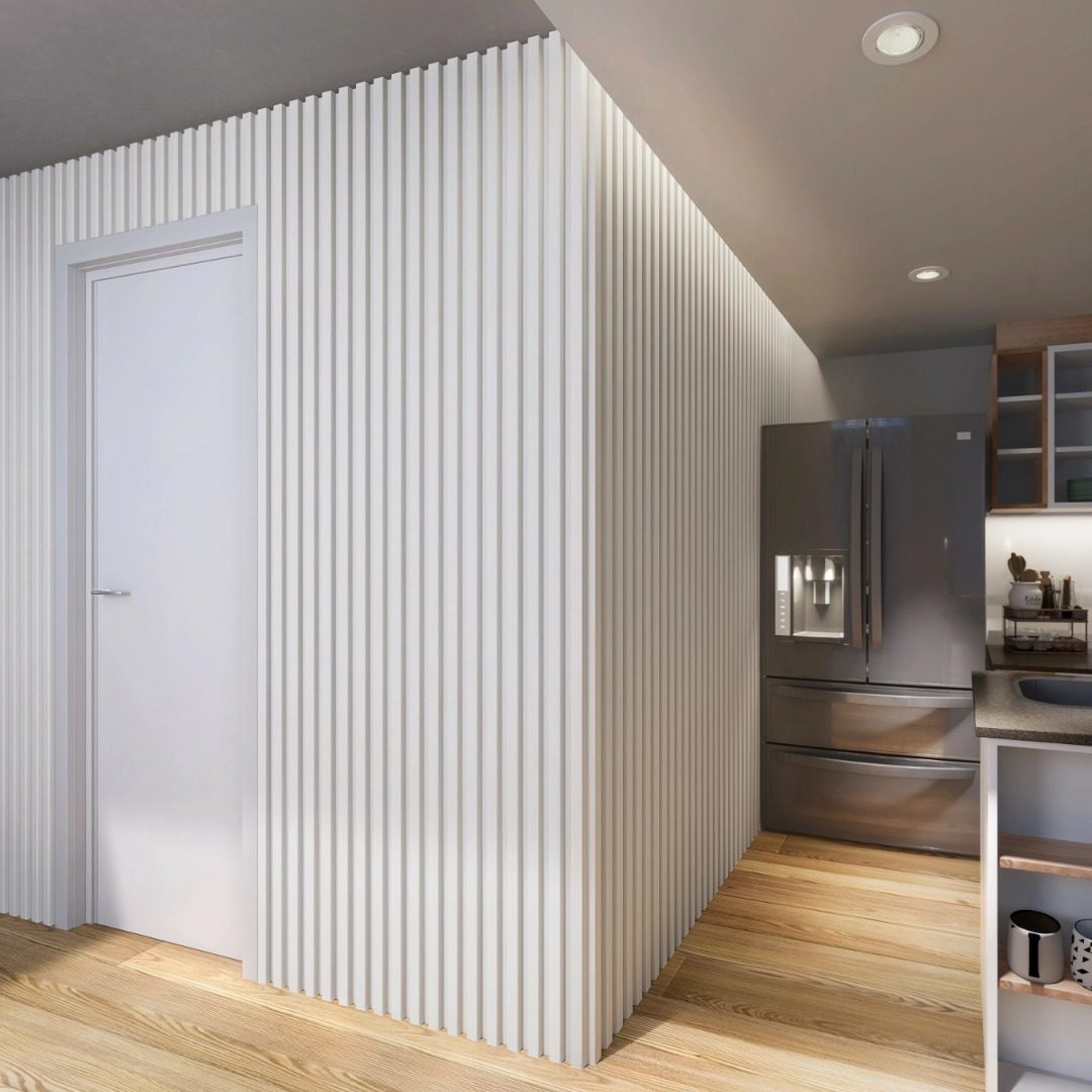 Wall Panel Rev. Pared Slim Epsilon Blanco Mate 12.2cmx2.75mts 12mm