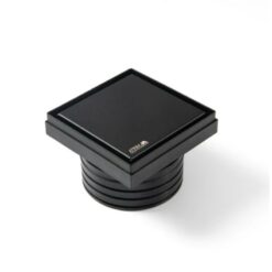 Desague Rejilla p/Pileta de patio Negro Mate 12x12x7,4 PR120T08