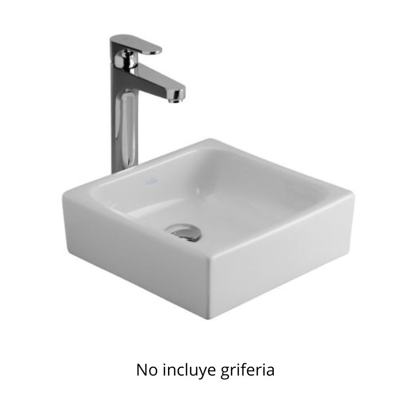 Bacha de Apoyo Cuadrada 37x37 Loza Ferrum