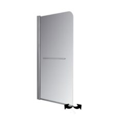 Mampara Rebatible Transparente 90x140cm c/Toallero Ferrum