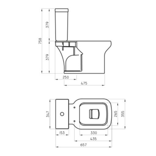 Combo Limay Ferrum Inodoro Largo + Deposito + Asiento + Bidet - Imagen 2
